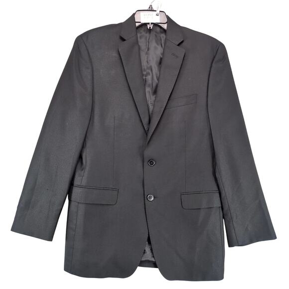 Calvin Klein Black Wool Cashmere Blazer Men's 38R Jacket Sports Coat Formal HoCo - Picture 1 of 10